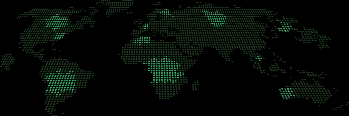 World map highlighting countries where our customers are located